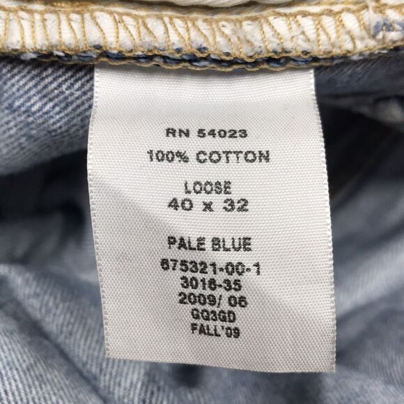 Y2K GAP 1969 Jean Loose Wide Leg Men 40x32 Baggy Grunge Skate Light Wash - Picture 16 of 16